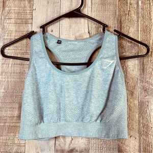 Gymshark Sports Bra Textured Compression Racerback Style